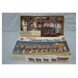 1970s AMT Budweiser Clydesdale Horse Hitch Model