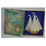 1970s Ship Shop 3D String Art Schooner