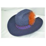 Vintage Levi Strauss Size 7 Denim Cowboy Hat