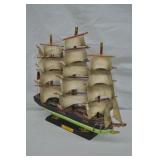 16" Tall Whaling Ship Clipper 1846 Model