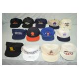 12pcs Various Vintage Business & Ad Ball Caps