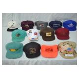 12pcs Various Vintage Business & Ad Ball Caps