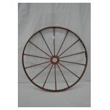 Antique 30" Dia Metal Farm Implement Wheel