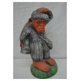 1970 Progressive Art 14" Chalkware Golfer Monkey