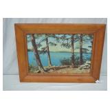 1950 Helmscene Lighted Landscape Picture