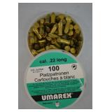 Container 100 Rnds 22 Long Blank Cartridges