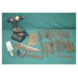 Ryobi 18v Drill, Charger & Battery & Drill Bits