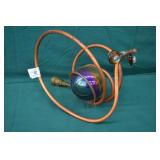 12' Copper Art Snail Gazing Ball Garden Sprinkler