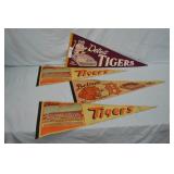 4pcs Vintage Felt Detroit Tigers Pennants