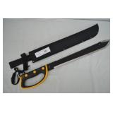 United 17' Blade Survival Machete in Scabbard