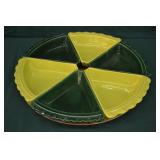 1950s W Frazier 6pc Relish Dish Set Cal Pottery