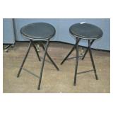 Pair Matching Portable Folding Stools
