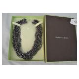 Ross-Simons Black Cultured Pearl Torsade Necklace