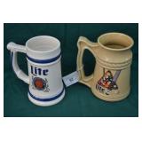 1983, 85 Lite Beer Tavern Pool World Series Steins