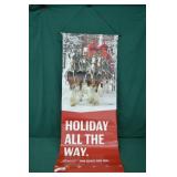 2016 Budweiser Clydesdales Holiday Banner