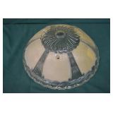 1930s Art Deco Cream Frosted Glass Ceiling Shade
