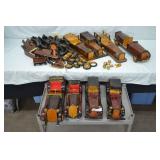 5 Various Wood Vintage Car Models & More