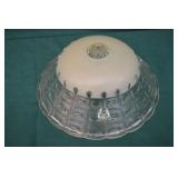 1930s Art Deco Cream Frosted Glass Ceiling Shade
