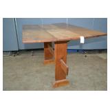 Rustic Farmhouse Pine Double Drop Leaf Table
