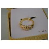 24kt Gold over Silver Size 8 Lady's Ring