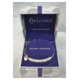 Swarovski Crystal Mother Daughter Bolo Bracelet