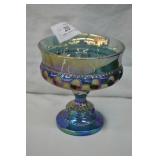1960s Indiana Glass King's Crown Carnival Compote