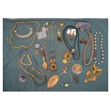 1.5lbs Antique, Vintage & Costume Jewelry