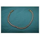 7' Sterling Silver Diamond Cut Tennis Bracelet