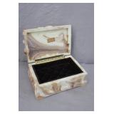 Avondale USA Incolay Style Lidded Jewelry Box