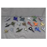 21pcs Various Vintage Die-Cast Airplanes