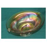 1920 Imperial Carnival Glass Marigold Console Bowl