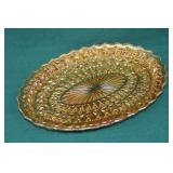1940s Jeanette Carnival Glass Platter