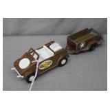 1970s Tootsie Toy USA Kubelwagan & Army Trailer