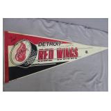1989 Det Red Wing Hockey Penant Autographed