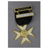 Freemason Knights Templar Order of Malta Pin