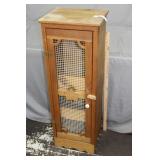 13" x 15" x 32" Tall Arts & Craft Pie Safe Cabinet