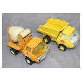 1970s Tonka Dump Truck & Cement Mixer