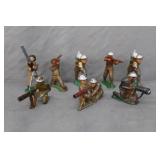 7pcs Early 1900s Barclay / Manoil Lead Soldiers