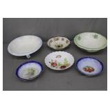 6pcs Various Antique Porcelain Bowls