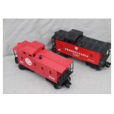 2pcs Lionel O Gauge Caboose Train Cars