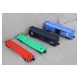 4pcs Lionel O Gauge Flat & Box Train Cars