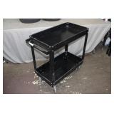 2 Tier 4 Wheel Rolling Steel Shop Cart