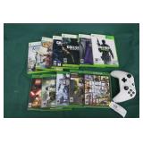 11pcs XBox 360 & XBox 1 Games & a Controller