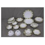 25pc German Waldenburg Black Knight Patricia China