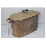 Antique 24" Copper Boiler With Lid