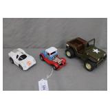 3pcs Various Tonka Pressed Metal Vehicles
