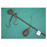 Set Antique Hang Weight Scales