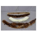 lot 4pcs Mink & Other Fur Collars & Wrap