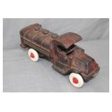 Antique Champion Gas & Motor Oil Cast Iron Tanker