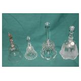 4pcs Vintage Crystal Bells